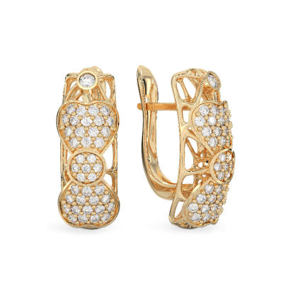 Bow Yellow Gold Earrings