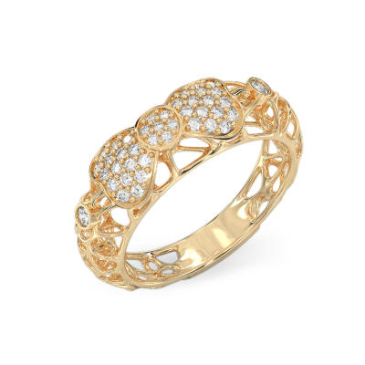 Anillo de Lazo de oro amarillo