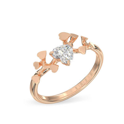 Anillo de Rama de oro rosa