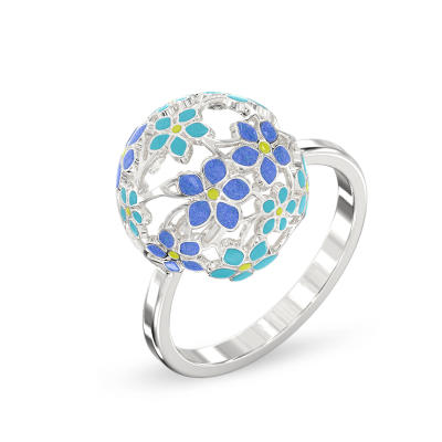 Forget-me-not Silver Ring