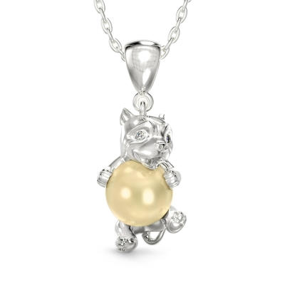 Silver Pit Bull Terrier pendant