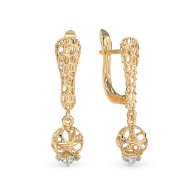 Pendientes de Bolitas de oro amarillo