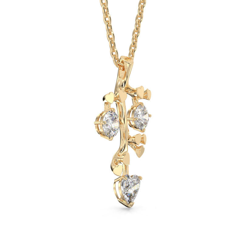 Branch Pendant from Yellow Gold2