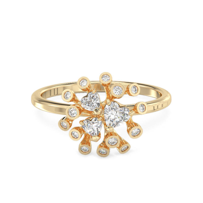 Chrysanthemum Yellow Gold Ring2