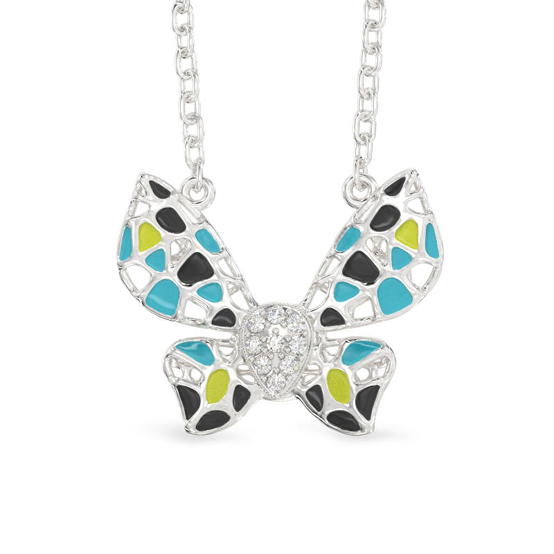 Moth Silver Pendant