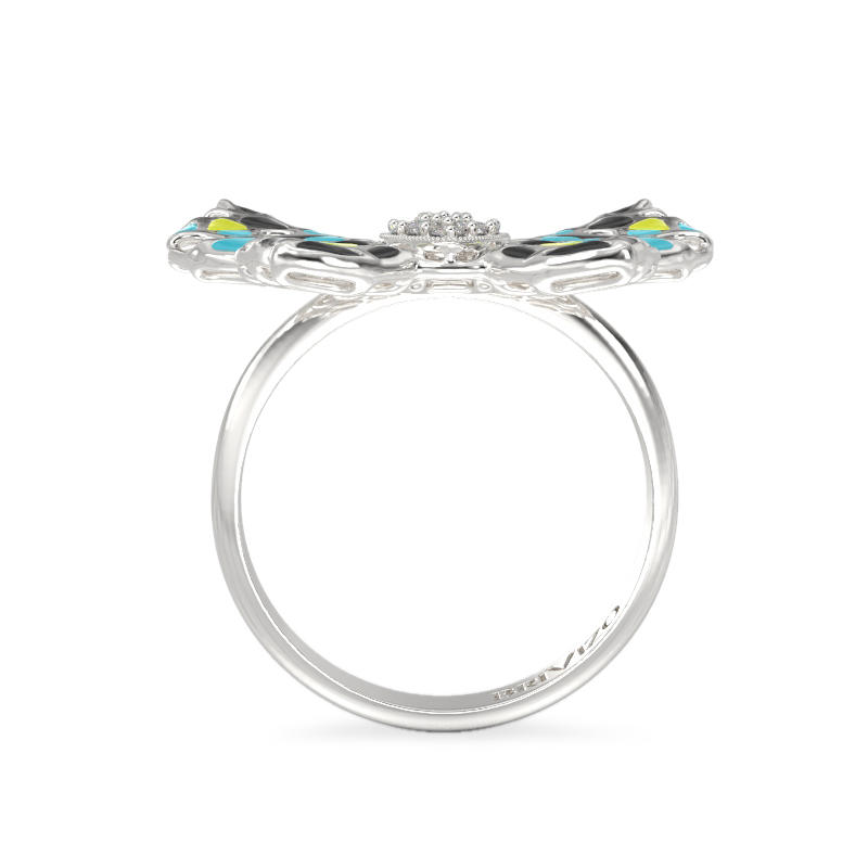 Moth Silver Ring 3