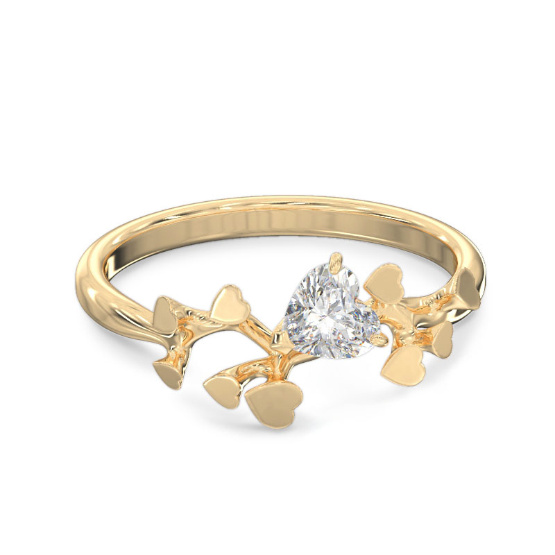 Branch Yellow Gold Ring2