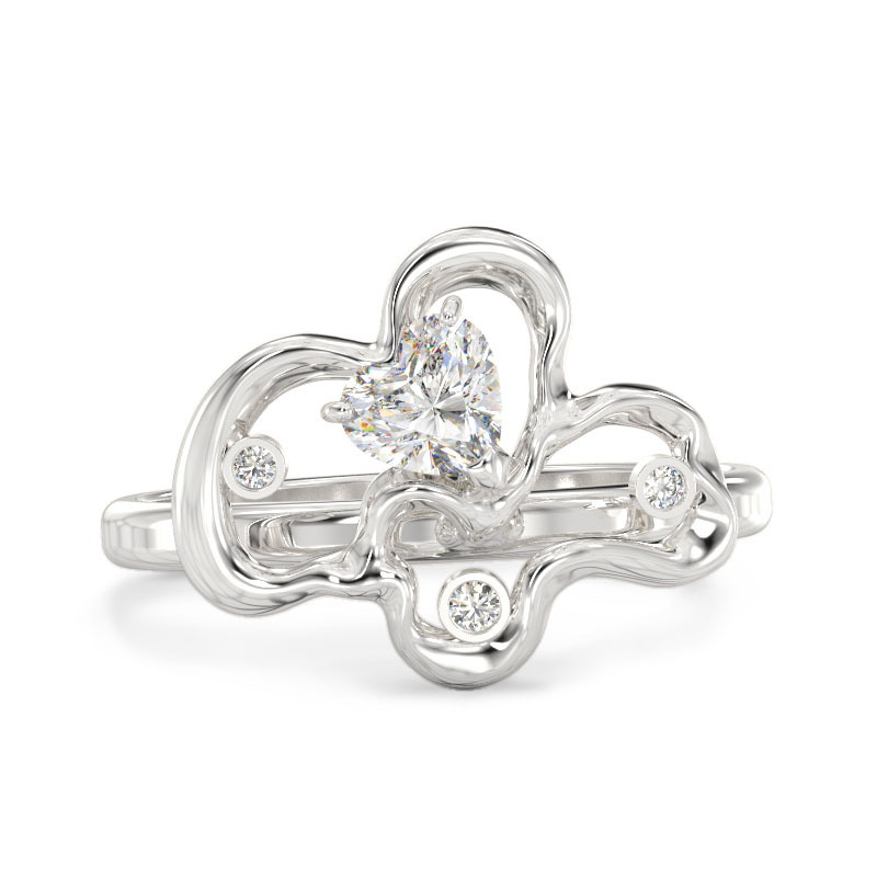 Corylus White Gold Ring 2