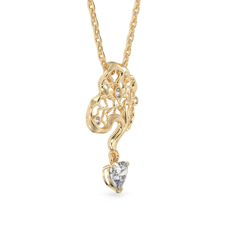 Corylus Yellow Gold Pendant2
