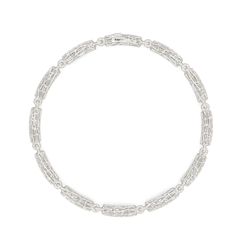 Exquisite Bracelet from White Gold