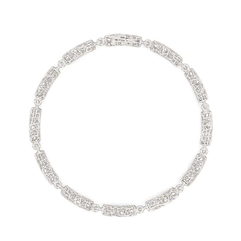 Exquisite Design Bracelet of White Gold1