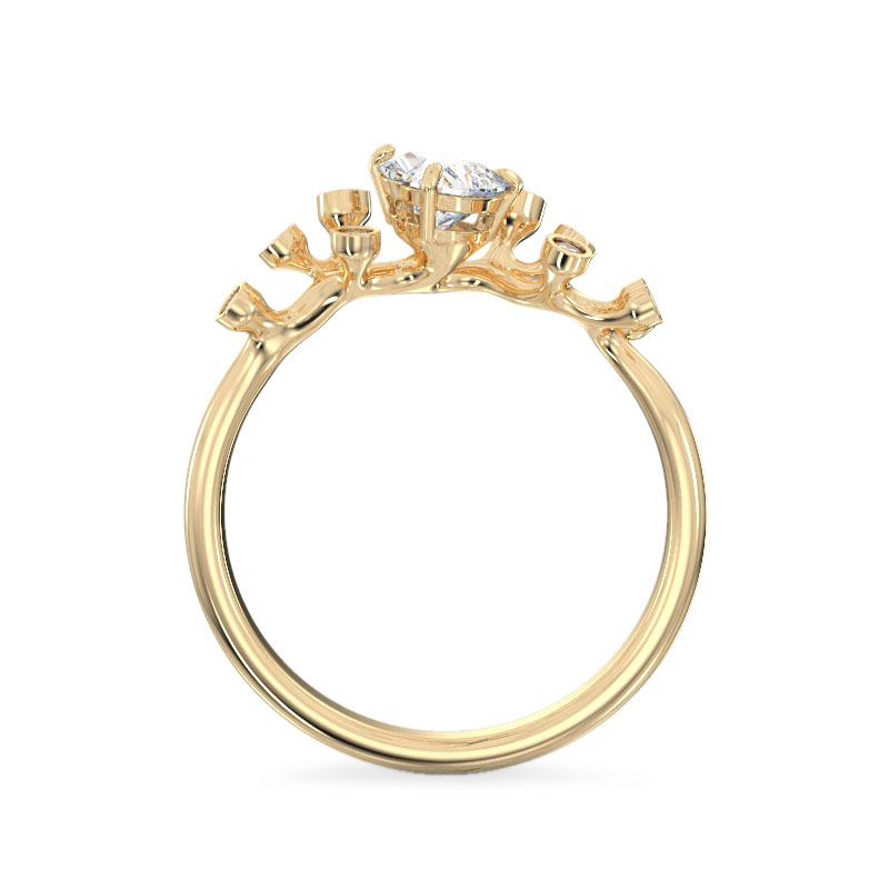 Tree Branch Yellow Gold Ring3