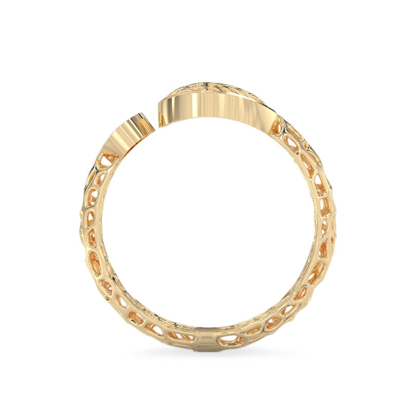 Two hearts yellow gold Ring3